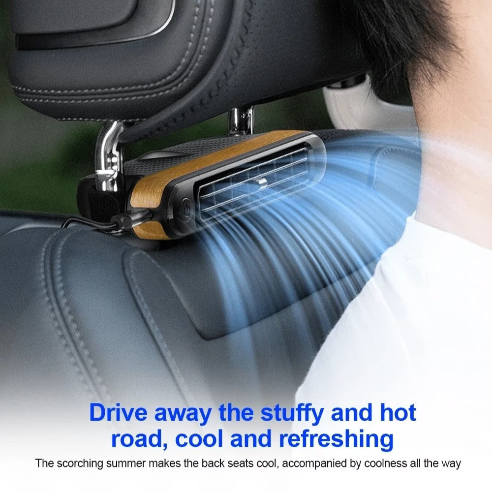 USB Powered Cord Portable Car Seat Cooling Fan