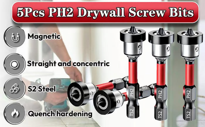 🔩 Drywall Bit Attachment with Depth Stop