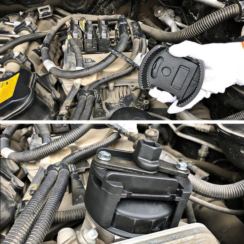 🔧 Adjustable Oil Filter Wrench – Greater Grip, Time-Saving & Durable Spring Design 🚗