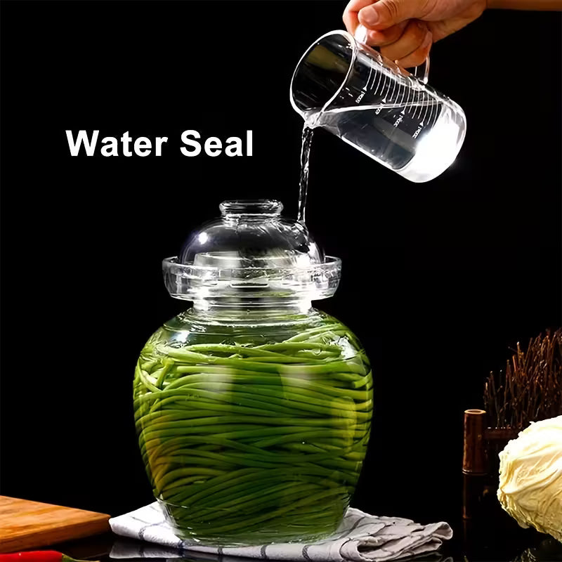 १.५ लिटर गिलास अचार डब्बा – पानी सिल सहित