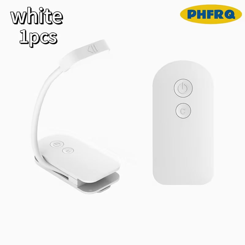 3-Color Temperature Adjustable Portable Clip Reading Light