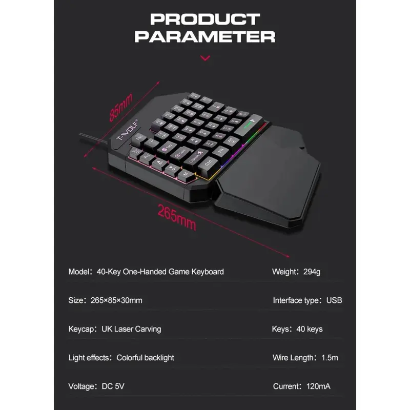 5-in-1 RGB Gaming Keyboard & Mouse Combo with Controller