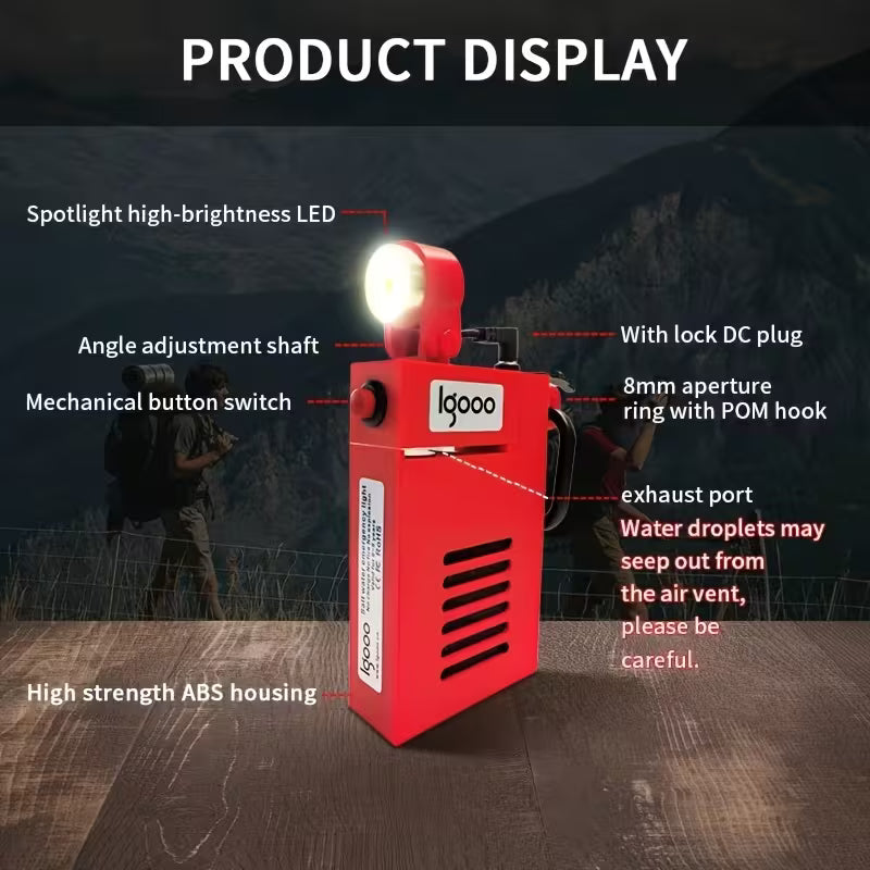 Salt Water Emergency Lantern, Battery-Free Water Activated Flashlight