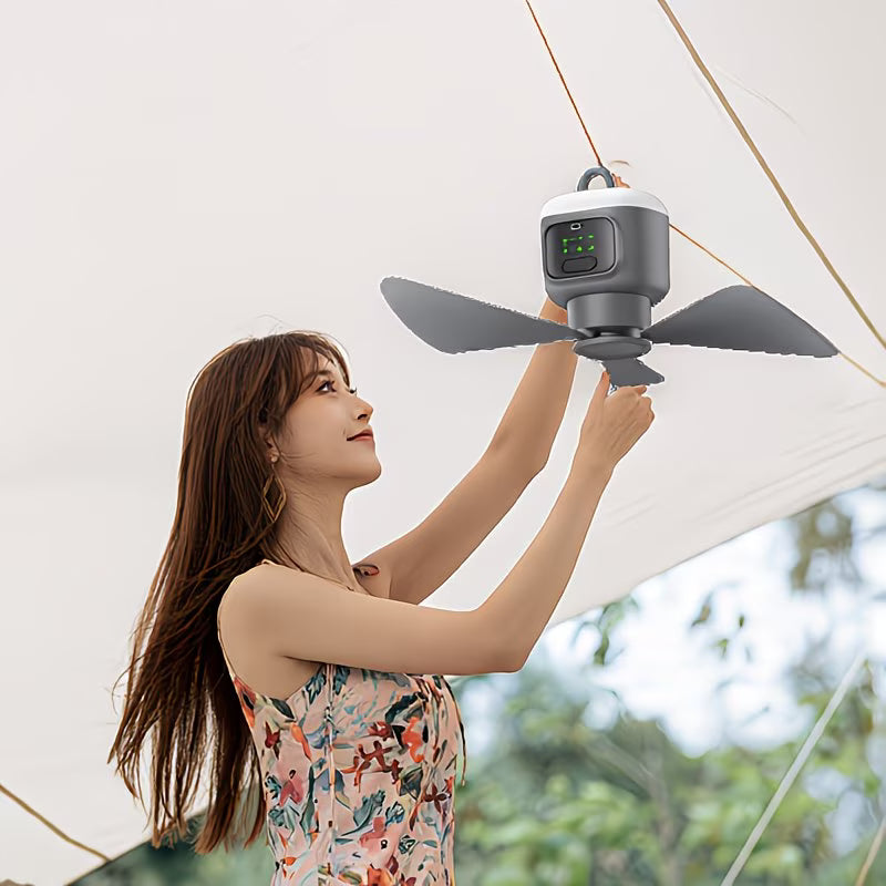 Battery Ceiling Fan With Remote Control