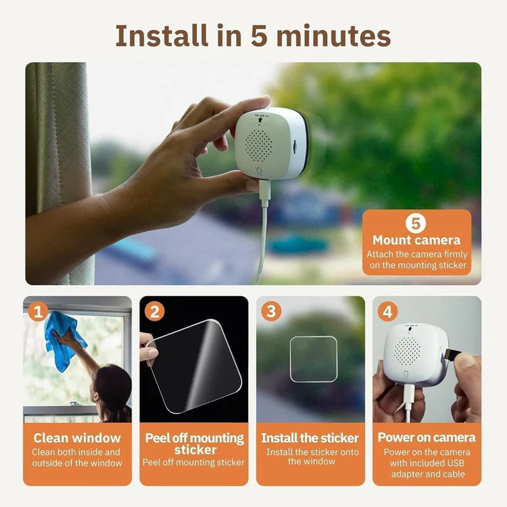 Magnetic Crystal-clear security camera 🎥