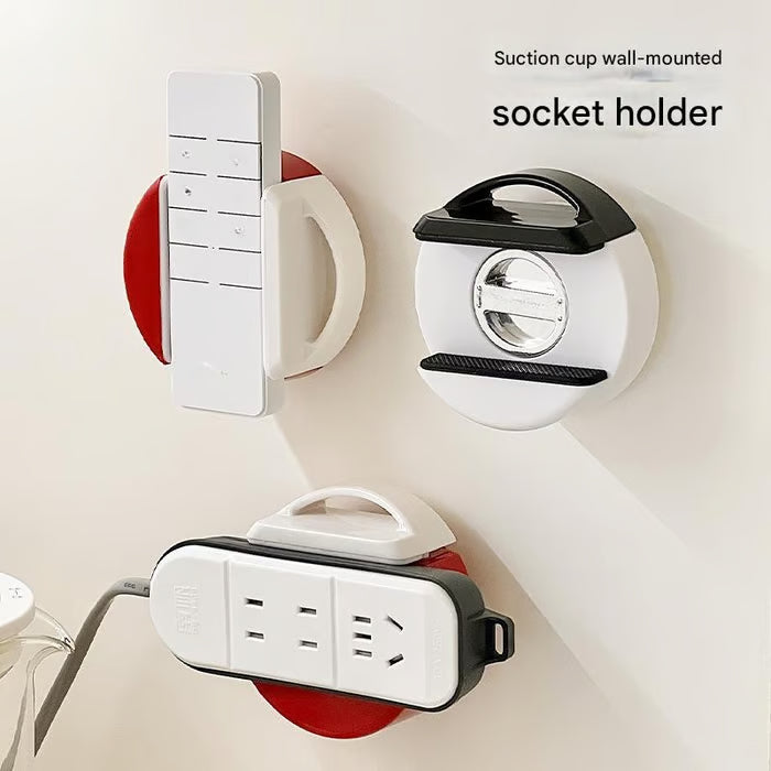 🌟🌸No-Drill Suction Cup Power Strip Holder