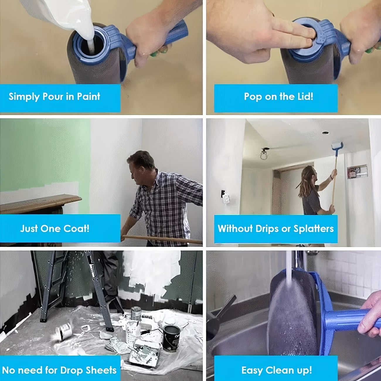 Multi-Functional Household Paint Roller
