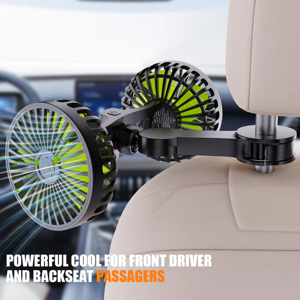 USB Car Cooling Fans for Backseat