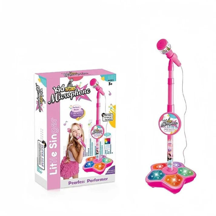 🎁 Microphone Toy, Karaoke Machine Toy with Light