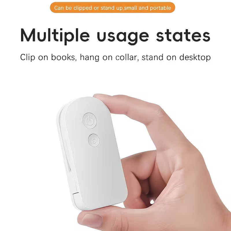 3-Color Temperature Adjustable Portable Clip Reading Light