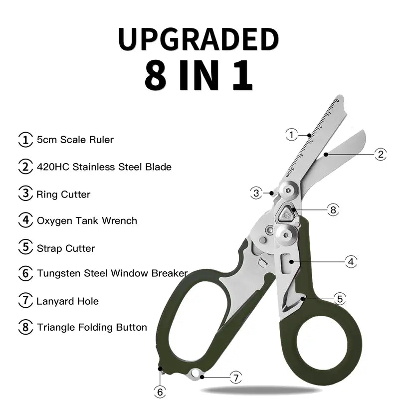 ✂️8 in1 Outdoor Tactical Scissors