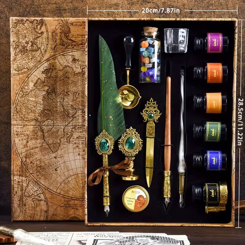 Halloween gifts Vintage Quill Pen Set Calligraphy Painting Pen