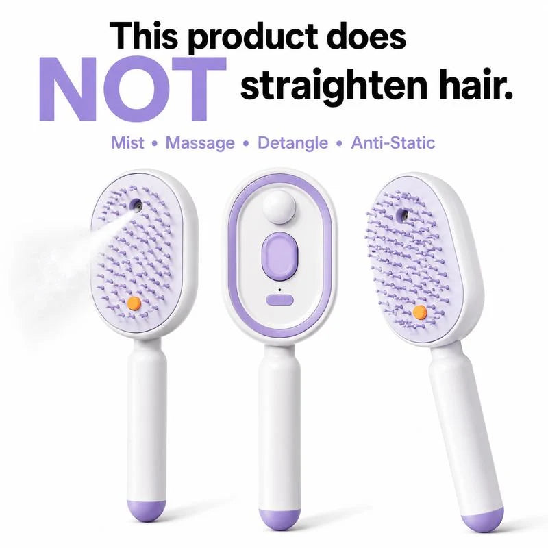 Scalp Massager Comb 💆‍♀️ – Self-Cleaning 🧼