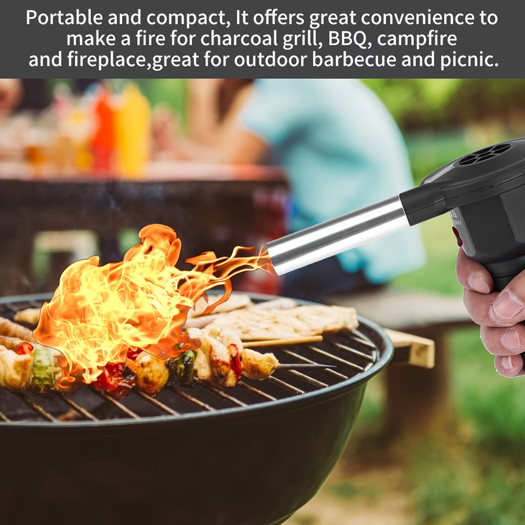 Portable Battery-Powered BBQ Fan Blower