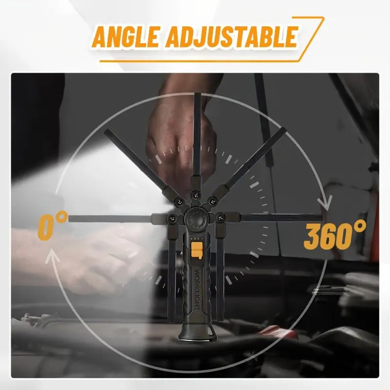 MACROCOSM रिचार्जेबल LED टर्च – शक्तिशाली, चुंबकीय र फोल्डेबल