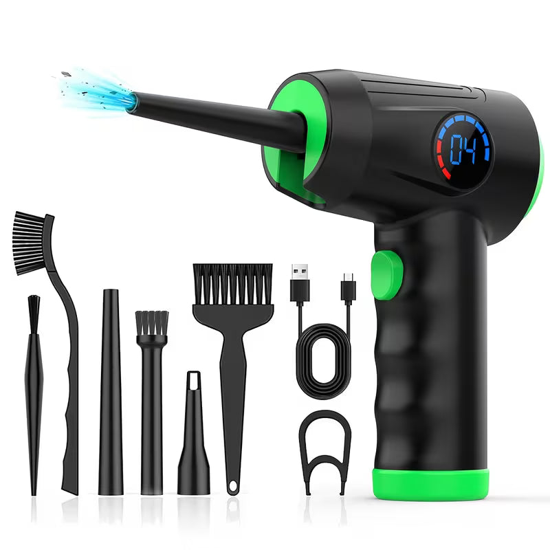 कोर्डलेस इलेक्ट्रिक एयर डस्टर – ५१००० RPM उच्च शक्ति ब्लोअर सहित