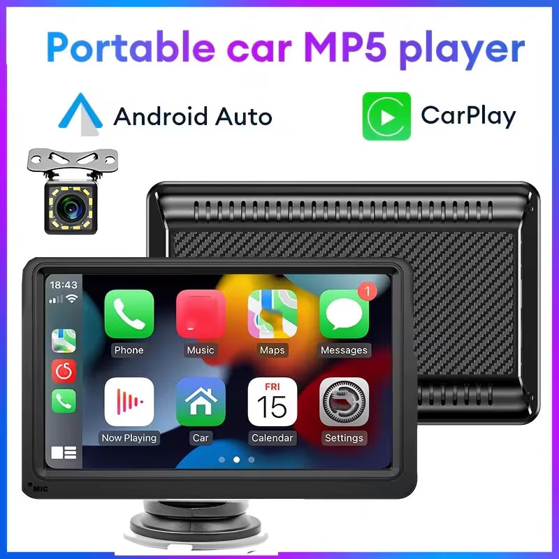 7-Inch Car Multimedia Player with HD Touchscreen
