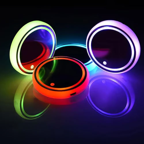 LED Car Cup Holder Lights