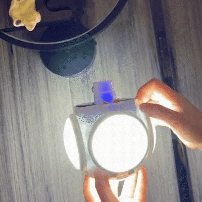 २-इन-१ वाटरप्रूफ फोल्डिङ सोलार एलईडी बल्ब