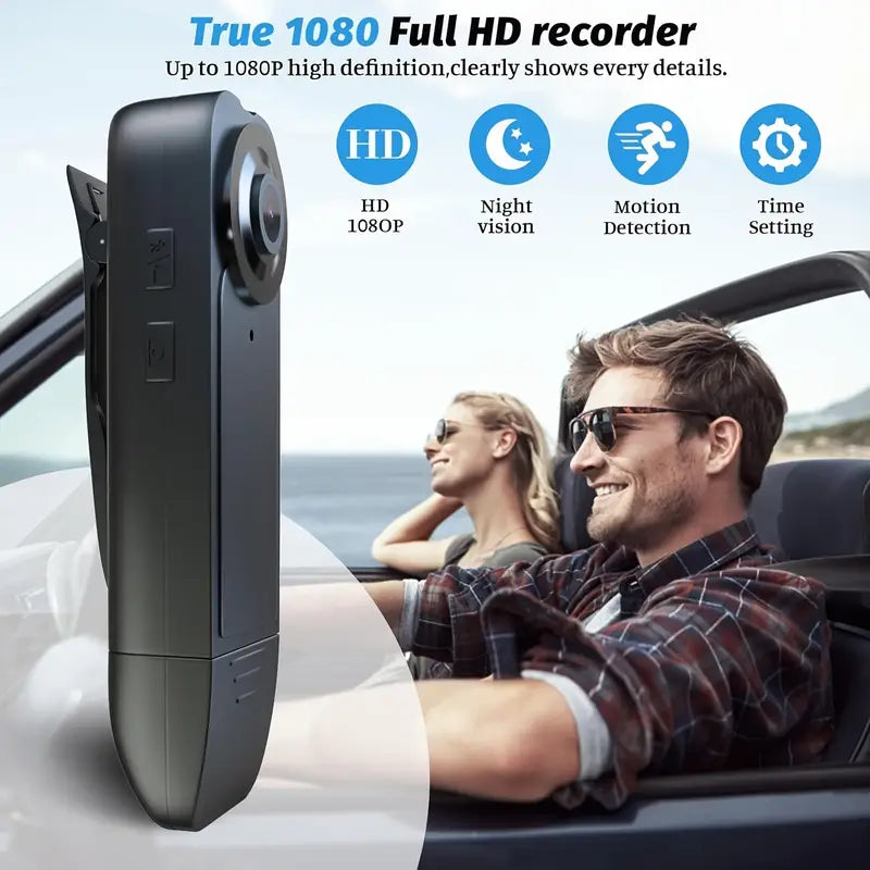 1080P 64GB बडी क्यामेरा, मोसन डिटेक्शन र नाइट भिजनसहित, व्यक्तिगत र पेशागत प्रयोगका लागि।