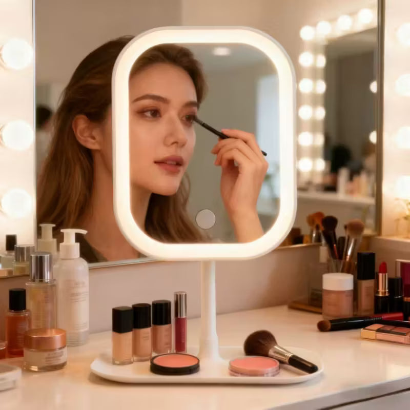 3-Color Changing Touch Sensor Makeup Mirror