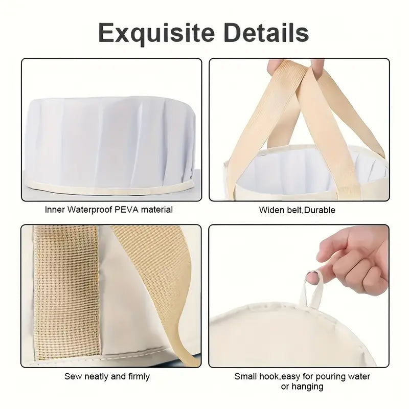 फोल्डेबल पोर्टेबल खुट्टा नुहाउने टब – बिना सुगन्ध, बिना बिजुली