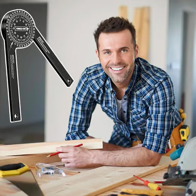 मिटर सॉ प्रो्ट्र्याक्टर ३६०° एङ्गल मापन उपकरण