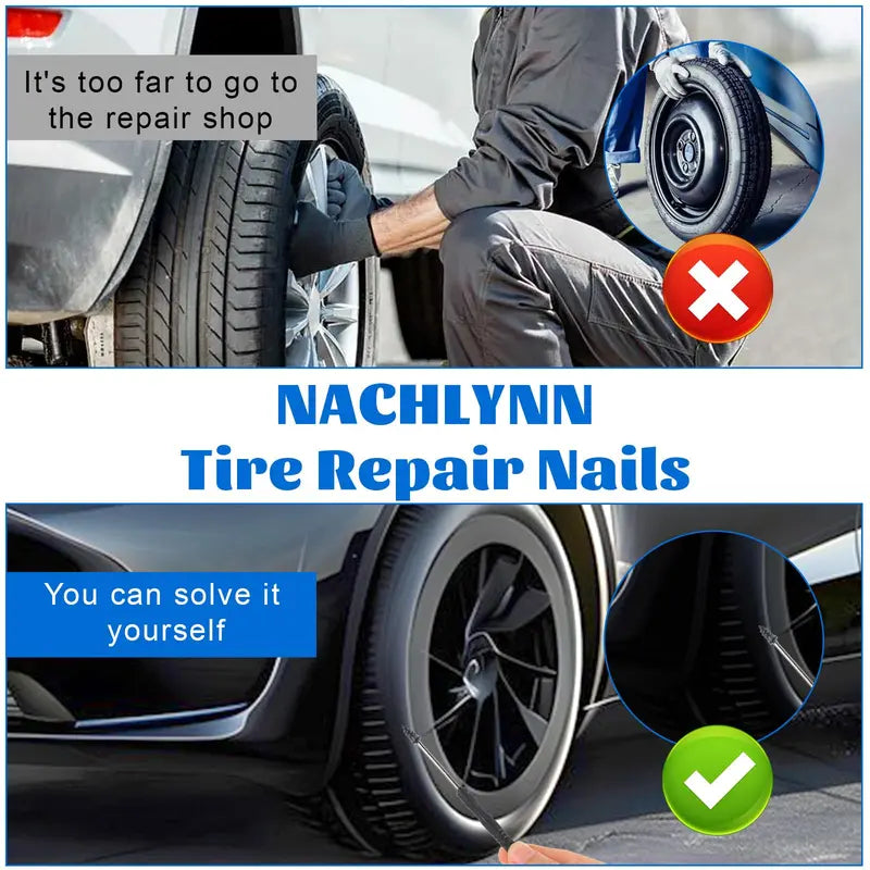 60 Tire Repair Screw Plugs 🚗