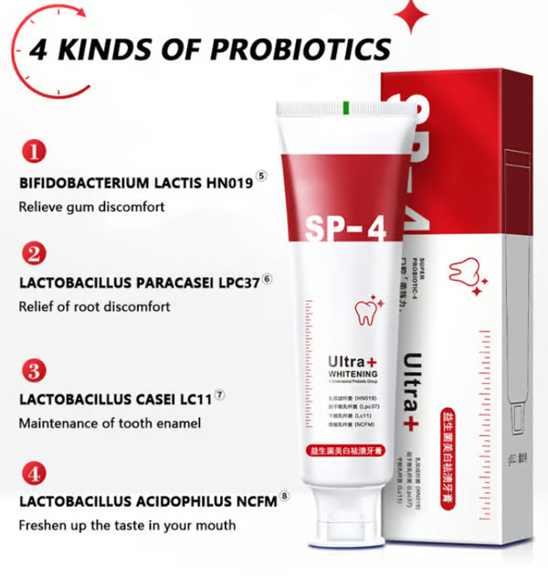 🔥 प्रोबायोटिक दाँत सेतो गर्ने टुथपेस्ट – वर्षौंका दाग हटाउँछ