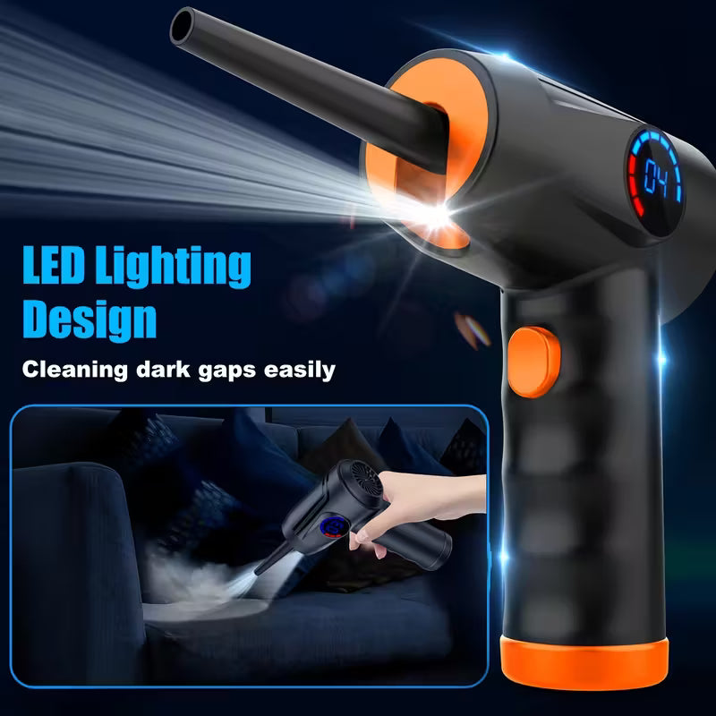 कोर्डलेस इलेक्ट्रिक एयर डस्टर – ५१००० RPM उच्च शक्ति ब्लोअर सहित