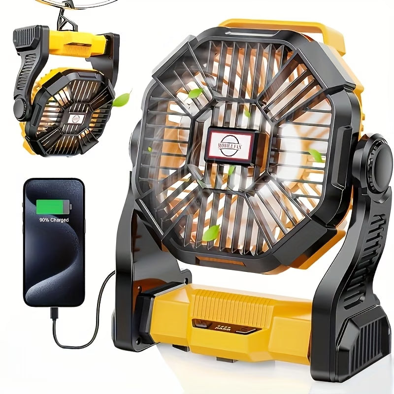 Charging+lighting+fan Three In One Electric Fan