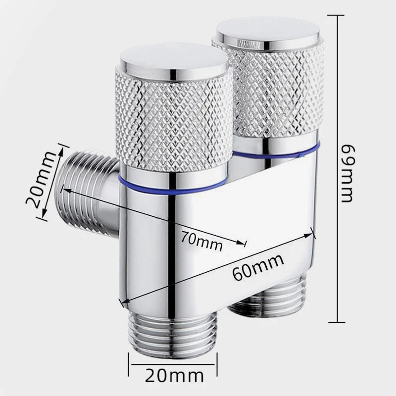 Double Switch Outlet Angle Valve