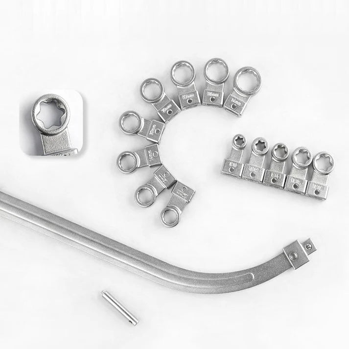 🔥15 Piece Portable Replaceable Head Belt Wrenches Set