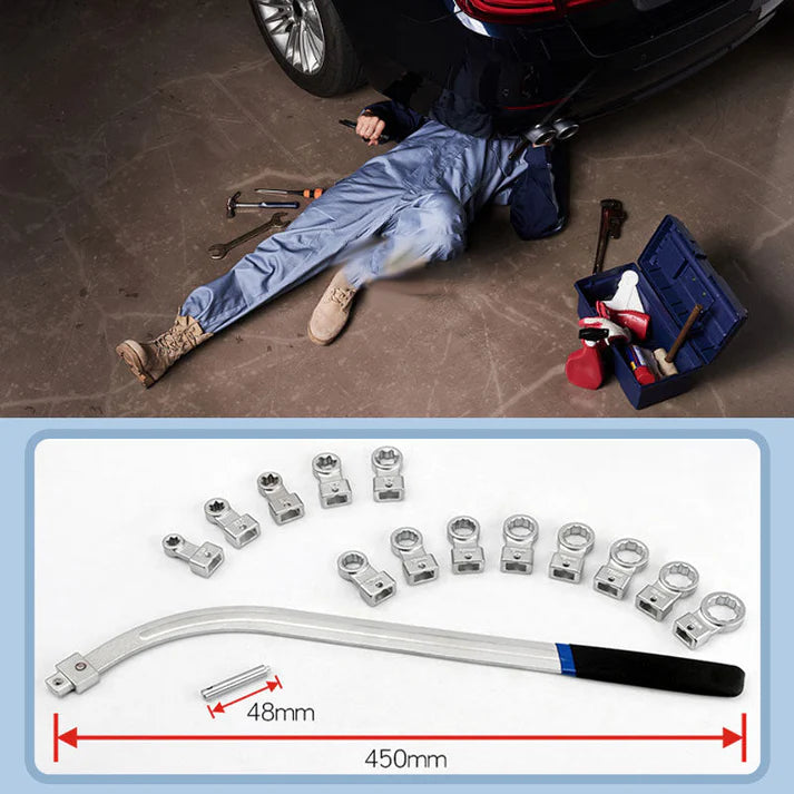 🔥15 Piece Portable Replaceable Head Belt Wrenches Set