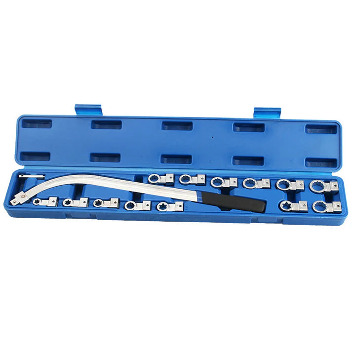🔥15 Piece Portable Replaceable Head Belt Wrenches Set