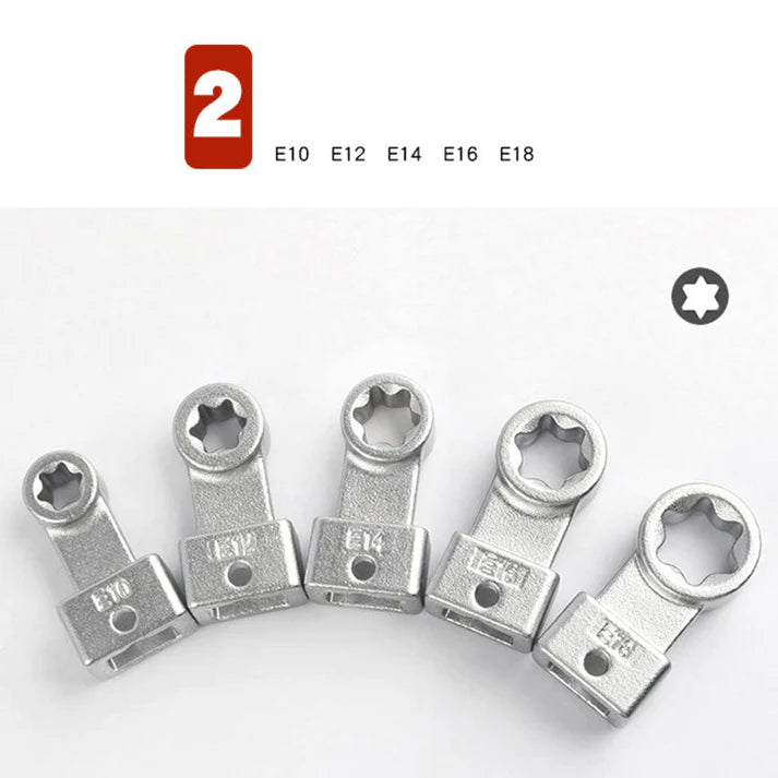 🔥15 Piece Portable Replaceable Head Belt Wrenches Set