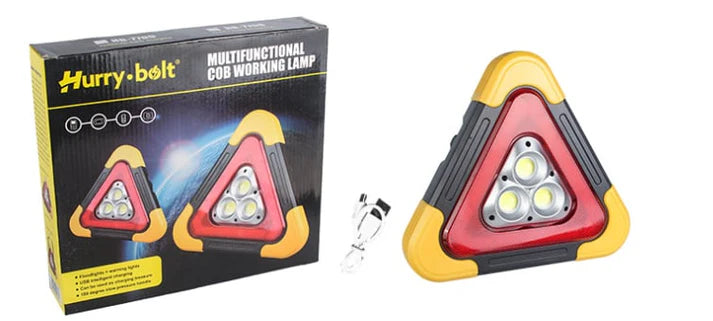 3D emergency warning light with COB LED
