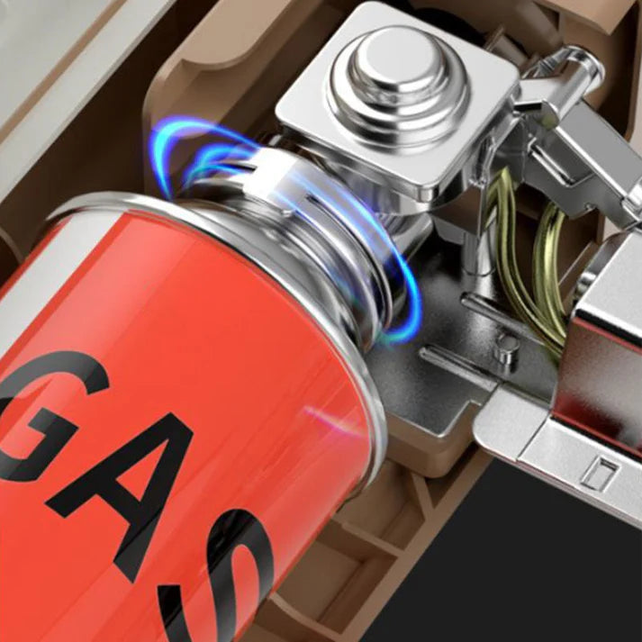 क्यासेट फोल्डिङ पोर्टेबल हावाबाट सुरक्षित ब्युटेन क्याम्पिङ स्टोभ