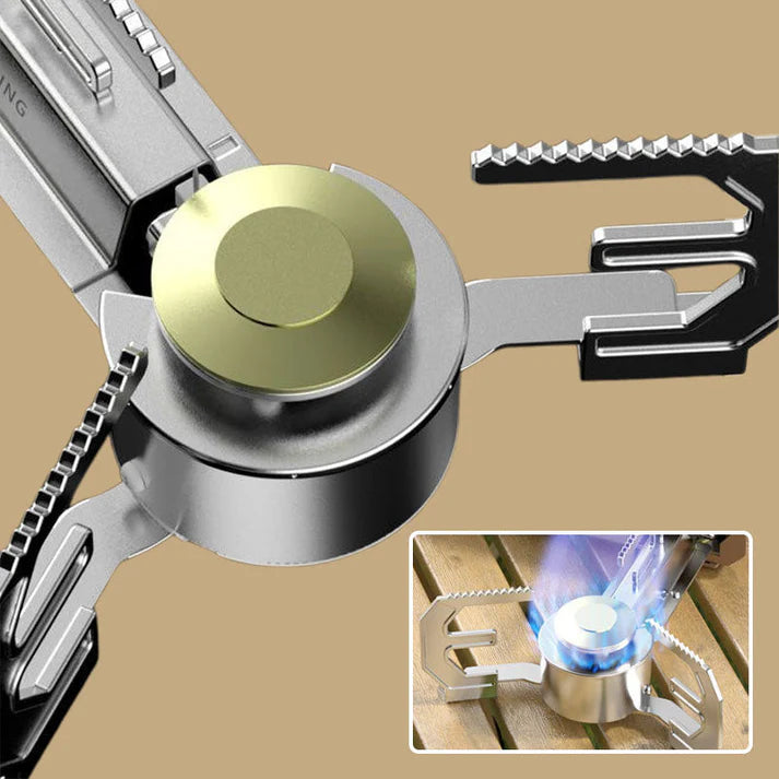 क्यासेट फोल्डिङ पोर्टेबल हावाबाट सुरक्षित ब्युटेन क्याम्पिङ स्टोभ