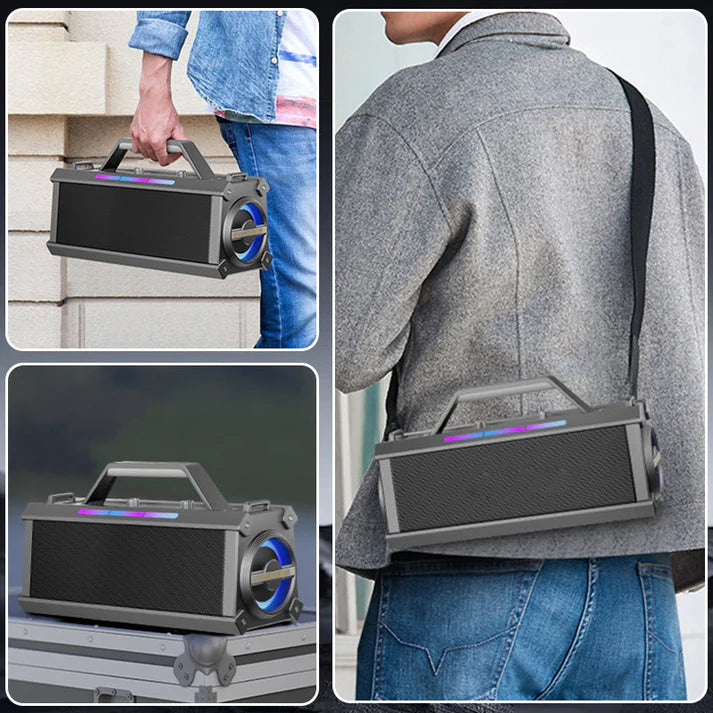 200W ब्लुटुथ कराओके स्पिकर वायरलेस माइक्रोफोन सहित