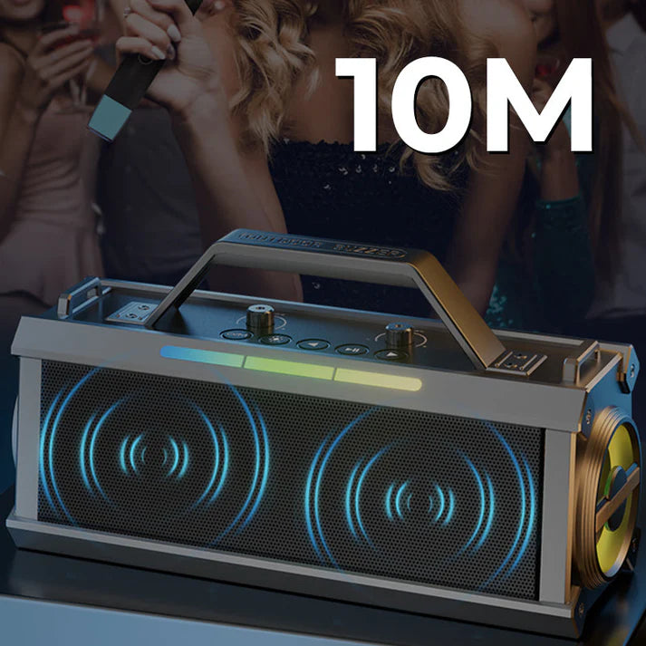 200W ब्लुटुथ कराओके स्पिकर वायरलेस माइक्रोफोन सहित