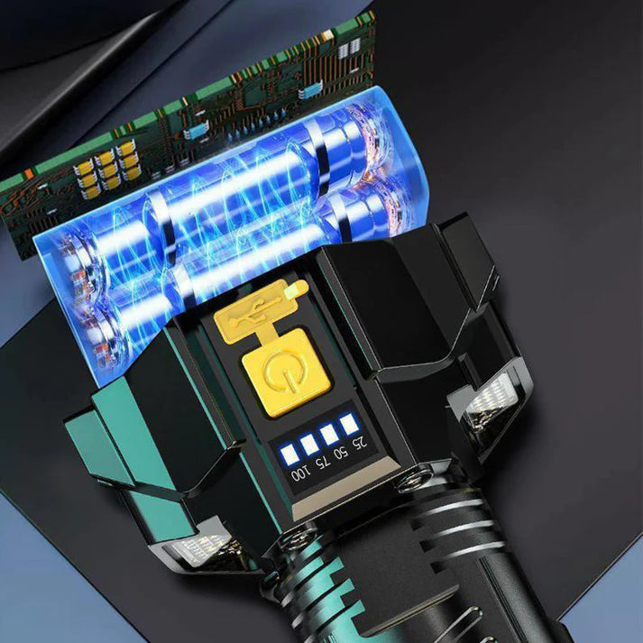 बाहिरी वाटरप्रूफ रिचार्जेबल हेडलैम्प हेडब्यान्ड सहित