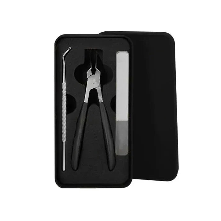 छ्याँक नउड्ने २५° ढल्किएको धार भएको नङ कटर ३ टुक्रे सेट