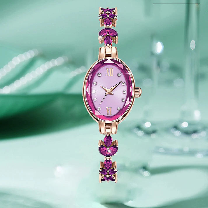 महिलाहरूको आकर्षक पानीप्रतिरोधी क्वार्ट्ज घडी