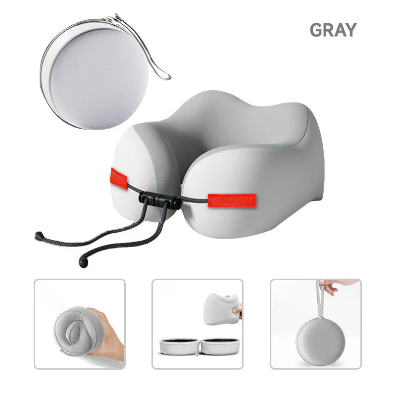 🔥Memory Foam U-Shaped Travel Neck Pillow💤