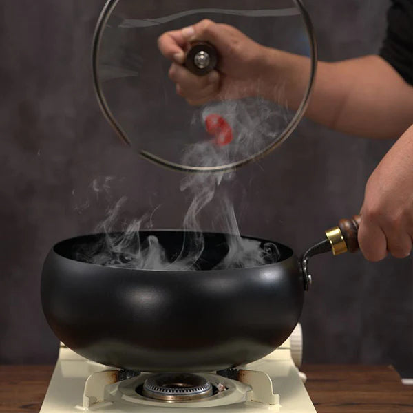 🔥 व्यावसायिक-ग्रेड बिना कोटिङ्गको फलामको भाँडो ⏳