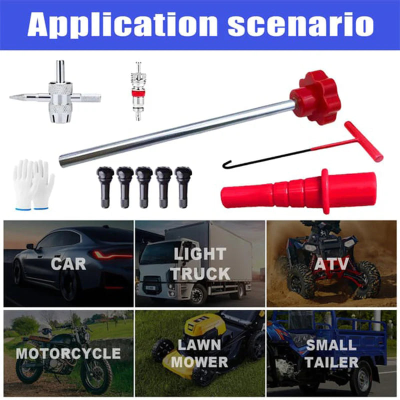 🔥Quick Change Car Tire Valve Tool Kit