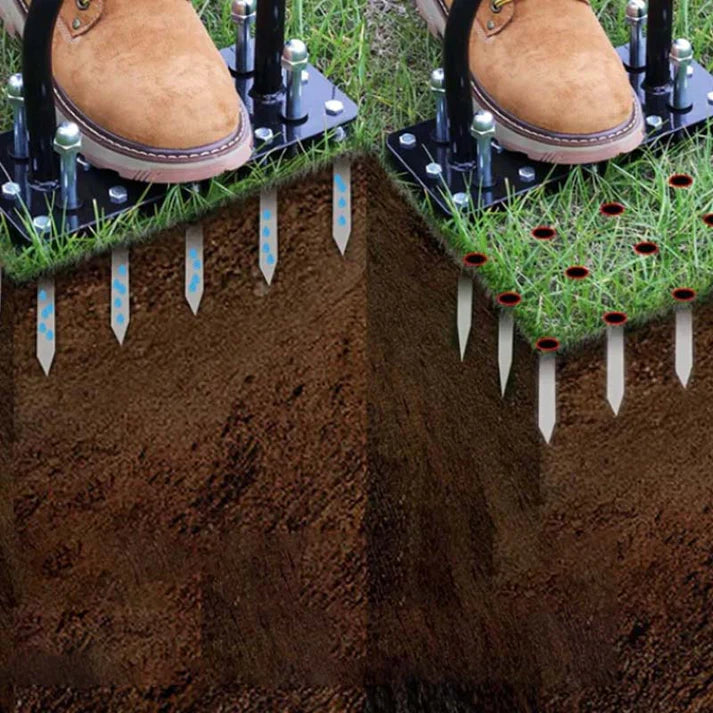 Aerator Lawn Tool, Automatic Dirt and Leaf Clean Design