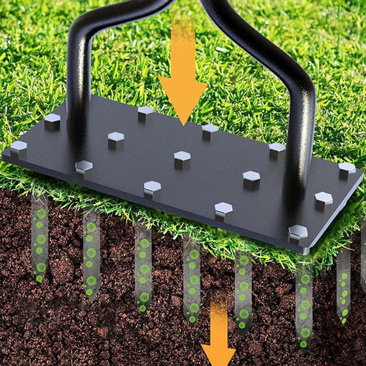 Aerator Lawn Tool, Automatic Dirt and Leaf Clean Design