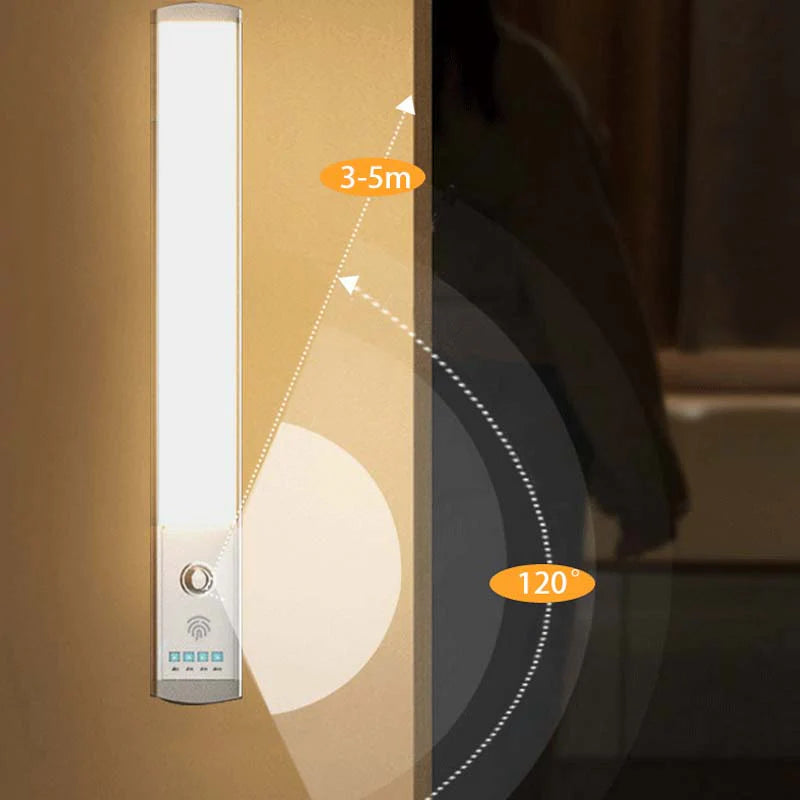 Magnetic Motion Sensor Light Bar with Battery Display
